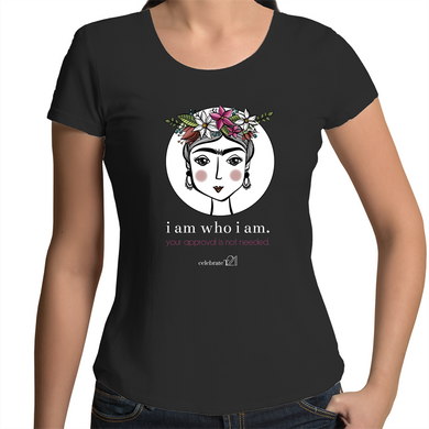 Frida I Am – Assorted Colours - AS Colour Mali - Womens Scoop Neck T-Shirt
