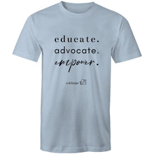 Load image into Gallery viewer, Educate Advocate Empower OCT21 - Sportage Surf - Mens T-Shirt