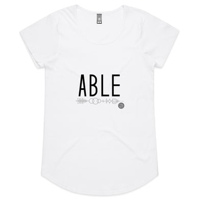 ABLE Word Collection - AS Colour Mali - Womens Scoop Neck T-Shirt