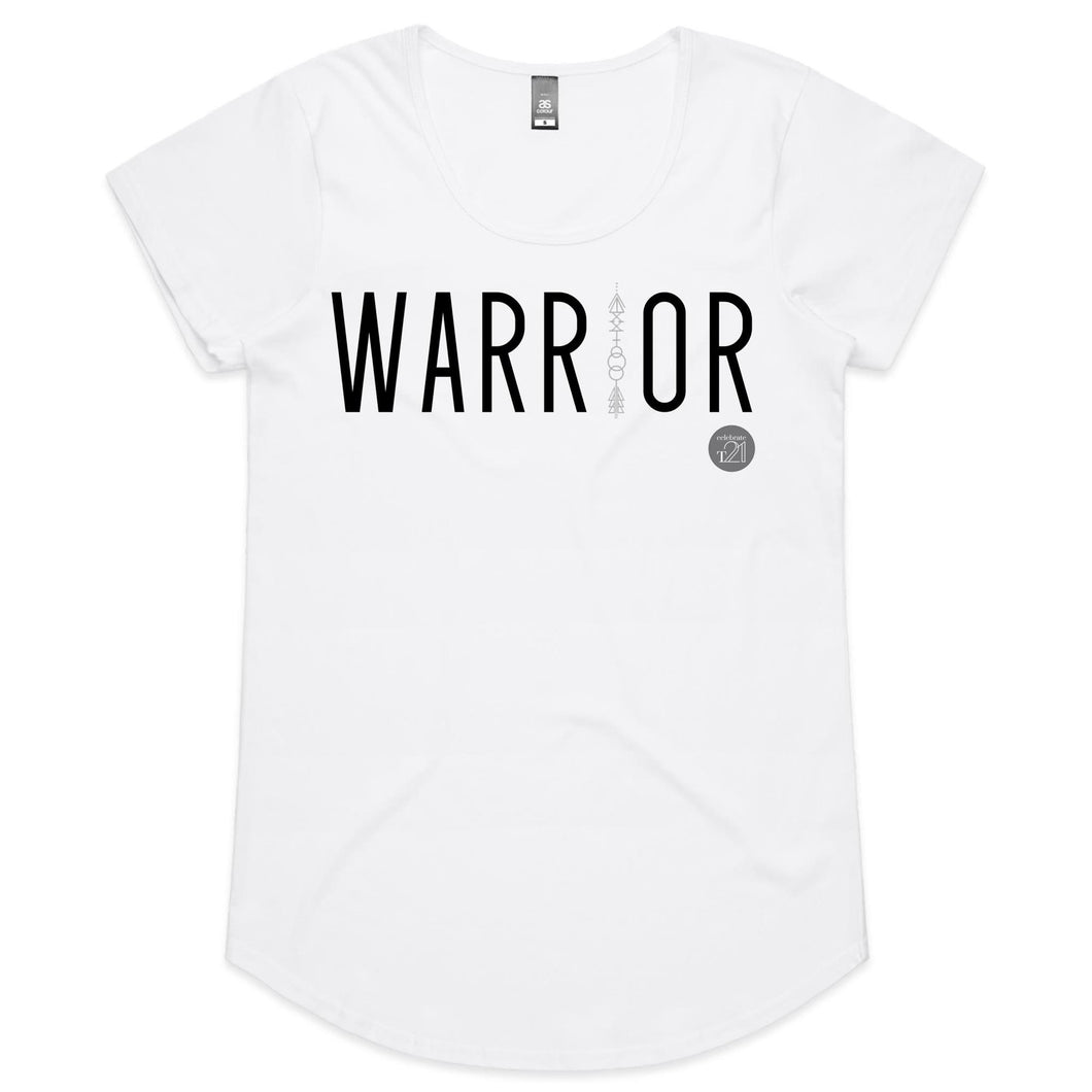 WARRIOR Word Collection - AS Colour Mali - Womens Scoop Neck T-Shirt