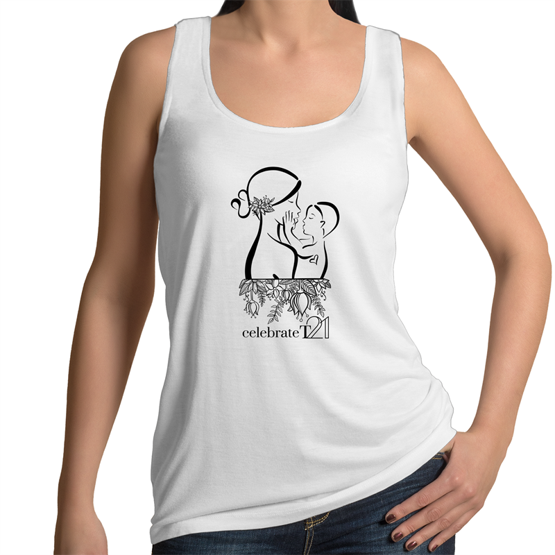 ‘Mother & Son’ in Black or White  - AS Colour Tulip - Womens Singlet