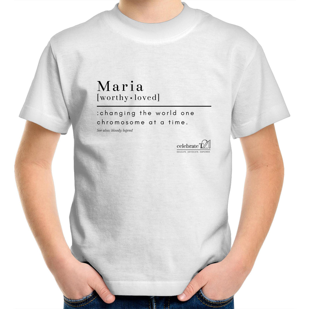 CUSTOM ORDER FOR Maria -AS Colour Kids Youth Crew T-Shirt