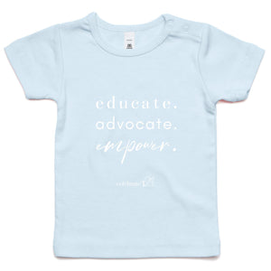 Educate Advocate Empower OCT21 - AS Colour - Infant Wee Tee