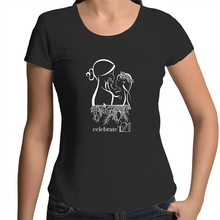 Load image into Gallery viewer, ‘Mother &amp; Daughter’ in Black or White - AS Colour Mali - Womens Scoop Neck T-Shirt