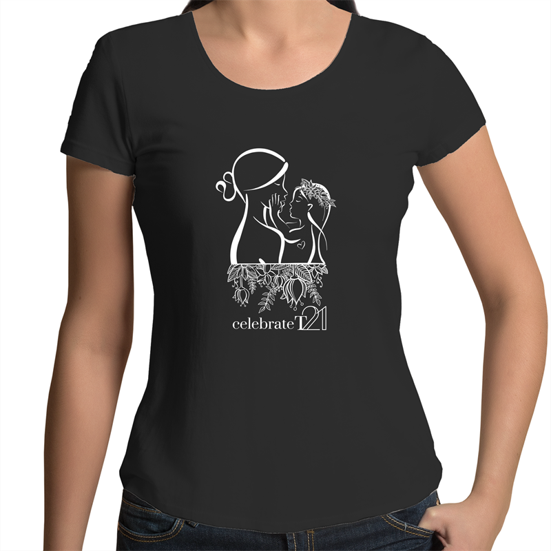 ‘Mother & Daughter’ in Black or White - AS Colour Mali - Womens Scoop Neck T-Shirt