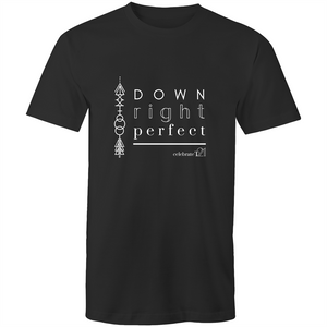 'Down Right Perfect' in Black or White - AS Colour Staple - Mens T-Shirt