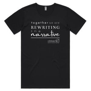 Rewriting The Narrative  BOOK RELEASE TEE 2021  Colour Shadow - Mens Scoop Neck T-Shirt