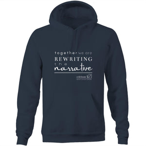 Rewriting The Narrative  BOOK RELEASE TEE 2021  AS Colour Stencil - Pocket Hoodie Sweatshirt