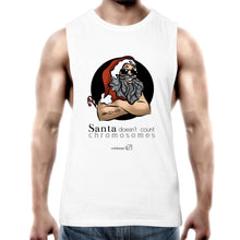 Load image into Gallery viewer, Christmas - ‘Santa Doesn’t Count Chromosomes’ AS Colour Barnard - Mens Tank Top Tee