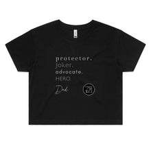 Load image into Gallery viewer, Dad -  AS Colour - Women&#39;s Crop Tee