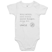 Load image into Gallery viewer, Uncle - AS Colour Mini Me - Baby Onesie Romper