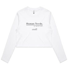 Load image into Gallery viewer, Human Needs - AS Colour - Women&#39;s Long Sleeve Crop Tee