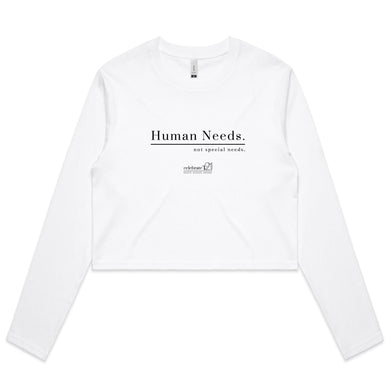 Human Needs - AS Colour - Women's Long Sleeve Crop Tee