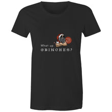 Load image into Gallery viewer, What Up Grinches? Alexis Schnitger Design 2022 - AS Colour - Women&#39;s Maple Tee