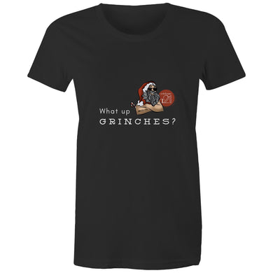 What Up Grinches? Alexis Schnitger Design 2022 - AS Colour - Women's Maple Tee