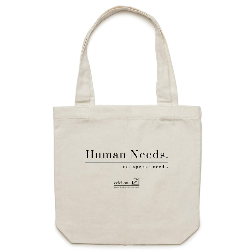 Human Needs - AS Colour - Carrie - Canvas Tote Bag