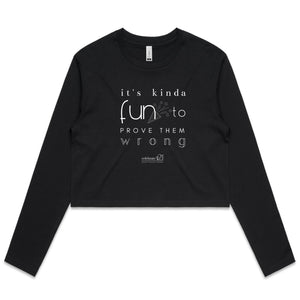 It’s Kinda Fun OCT21 -  AS Colour - Women's Long Sleeve Crop Tee
