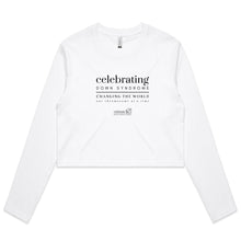 Load image into Gallery viewer, Celebrating DS - AS Colour - Women&#39;s Long Sleeve Crop Tee