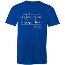Load image into Gallery viewer, Rewriting The Narrative  BOOK RELEASE TEE 2021  Sportage Surf - Mens T-Shirt
