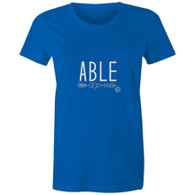 Load image into Gallery viewer, ABLE Word Collection - AS Colour - Women&#39;s Maple Tee