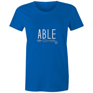 ABLE Word Collection - AS Colour - Women's Maple Tee