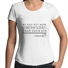 Load image into Gallery viewer, ‘My Kid’ in Black or White - AS Colour Mali - Womens Scoop Neck T-Shirt