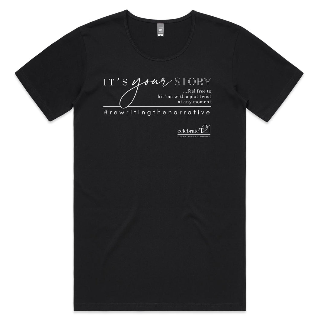 It’s Your Story…  BOOK RELEASE TEE 2021  AS Colour Shadow - Mens Scoop Neck T-Shirt