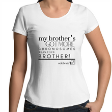 Load image into Gallery viewer, ‘My Brother’ in Black or White - AS Colour Mali - Womens Scoop Neck T-Shirt