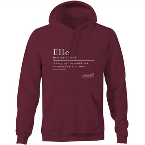 CUSTOM ORDER FOR Elle -  AS Colour Stencil - Pocket Hoodie Sweatshirt