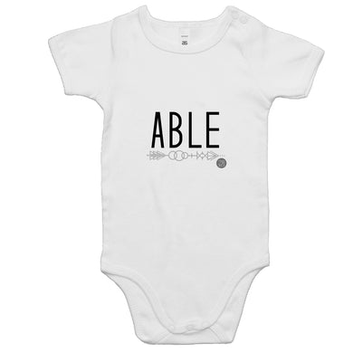 ABLE Word Collection - AS Colour Mini Me - Baby Onesie Romper