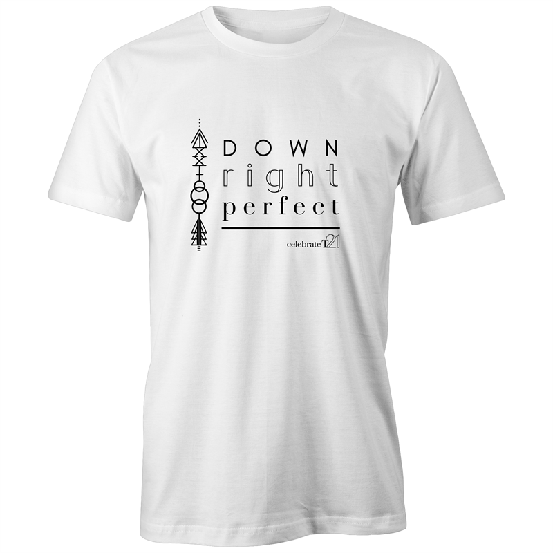 'Down Right Perfect' in Black or White  - AS Colour - Classic Tee