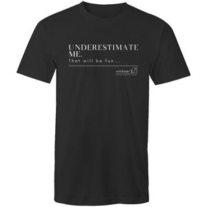 Underestimate Me  BOOK RELEASE TEE 2021  AS Colour Staple - Mens T-Shirt