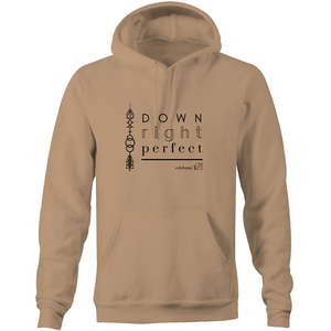 'Down Right Perfect' - AS Colour Stencil - Pocket Hoodie Sweatshirt