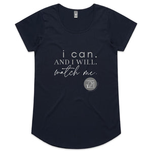 I Can and I will Watch Me - Alexis Schnitger Design - AS Colour Mali - Womens Scoop Neck T-Shirt