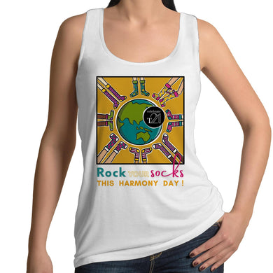 WDSD Harmony Day and Rock Your Socks - AS Colour Tulip - Womens Singlet