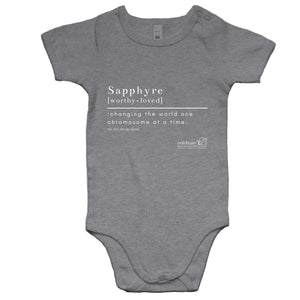 CUSTOM ORDER FOR Sapphyre  - AS Colour Mini Me - Baby Onesie Romper