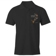 Load image into Gallery viewer, Rock The Halls - 2 designs AS Colour Chad - S/S Polo Shirt