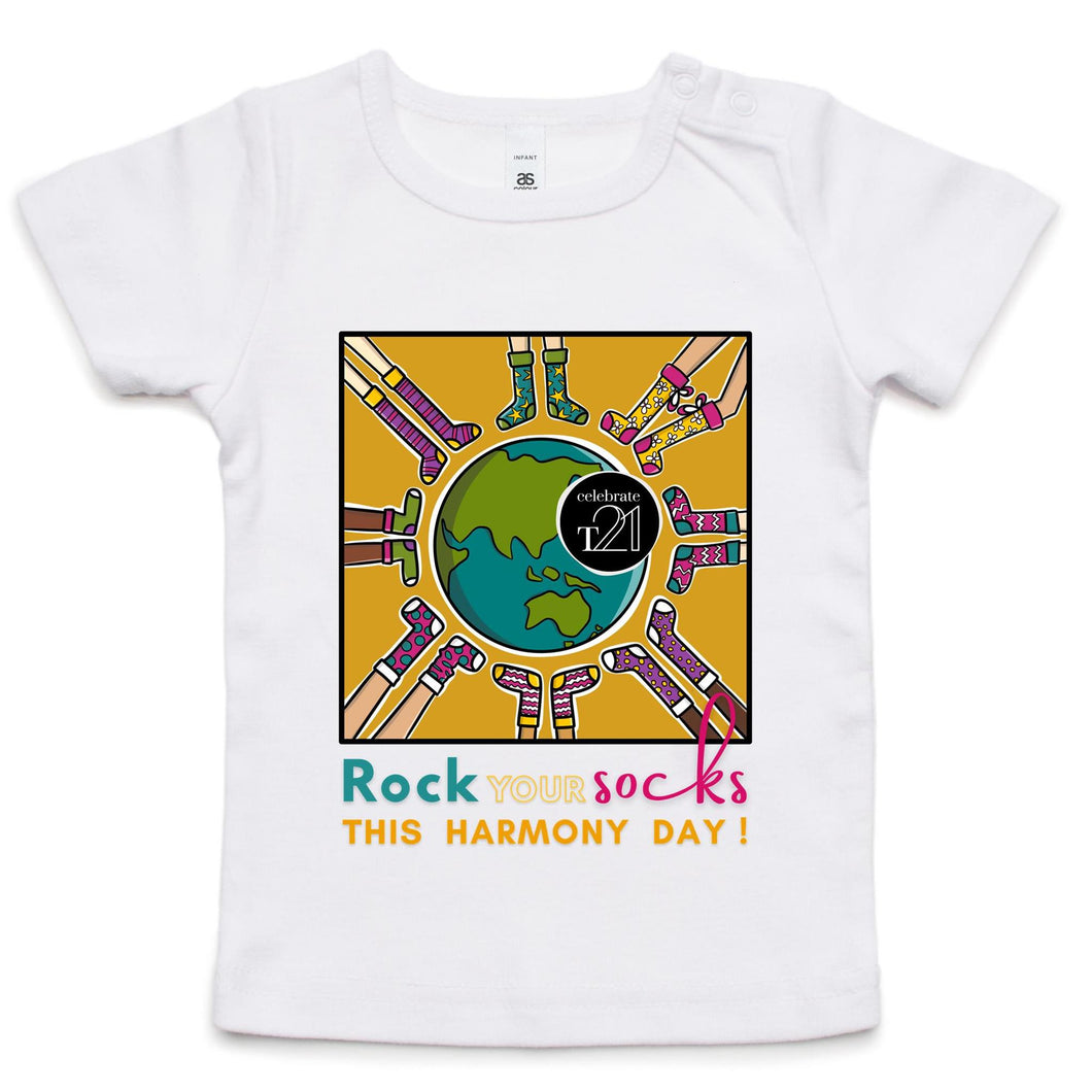 WDSD Harmony Day and Rock Your Socks - AS Colour - Infant Wee Tee