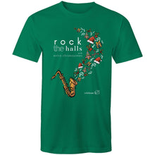 Load image into Gallery viewer, Rock The Halls - 2 designs AS Colour Staple - Mens T-Shirt