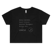 Load image into Gallery viewer, Uncle - AS Colour - Women&#39;s Crop Tee