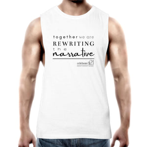 Rewriting The Narrative  BOOK RELEASE TEE 2021  AS Colour Barnard - Mens Tank Top Tee