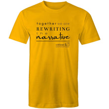 Load image into Gallery viewer, Rewriting The Narrative  BOOK RELEASE TEE 2021  Sportage Surf - Mens T-Shirt