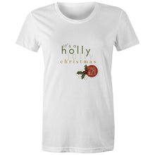 Load image into Gallery viewer, It&#39;s A Holly... Alexis Schnitger Design 2022 -AS Colour - Women&#39;s Maple Tee