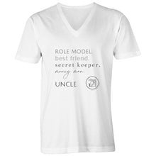 Load image into Gallery viewer, Uncle - AS Colour Tarmac - Mens V-Neck Tee