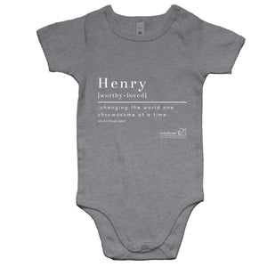 CUSTOM ORDER FOR HENRY - AS Colour Mini Me - Baby Onesie Romper