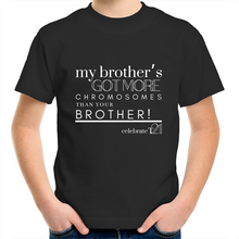 Load image into Gallery viewer, ‘My Brother’ in Black or White - AS Colour Kids Youth Crew T-Shirt