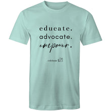 Load image into Gallery viewer, Educate Advocate Empower OCT21 -  AS Colour Staple - Mens T-Shirt