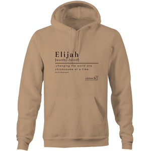 CUSTOM ORDER FOR Elijah -AS Colour Stencil - Pocket Hoodie Sweatshirt