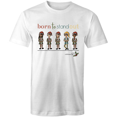 Christmas - ‘Born To Stand Out’ – Boy AS Colour Staple - Mens T-Shirt