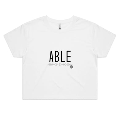 ABLE Word Collection - AS Colour - Women's Crop Tee